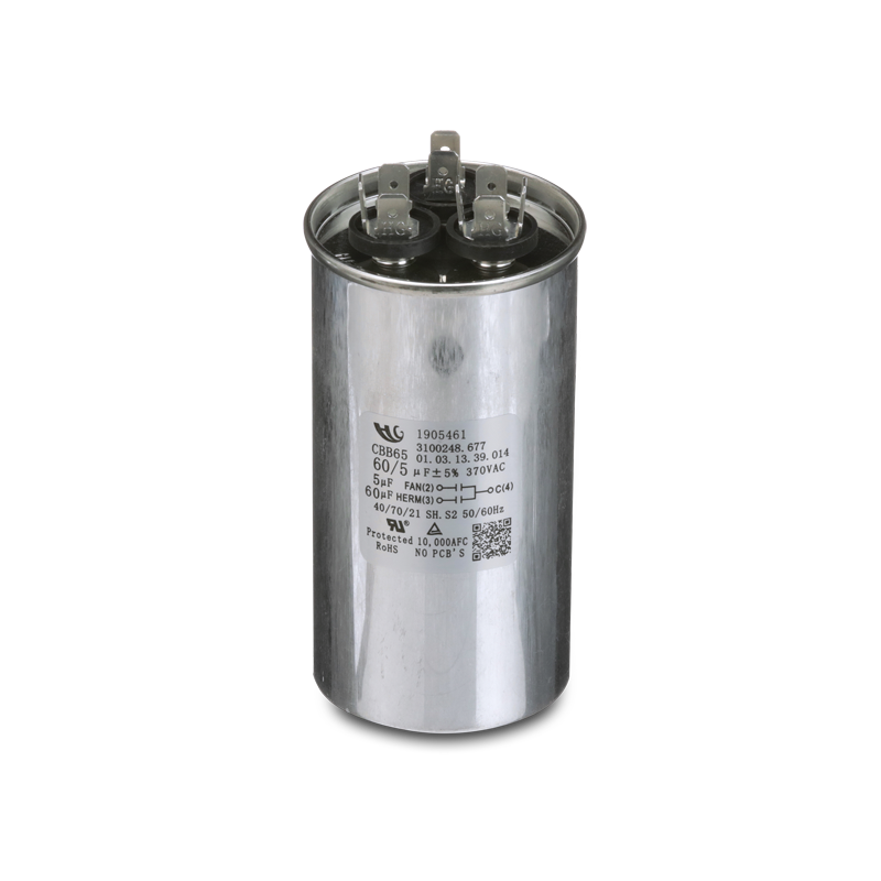 Air Conditioner Capacitor; Run Capacitor; 60/5 Microfarad (MFD)/ 2-1/2 Inch Diameter x 3-7/8 Inch Tall; For Dometic Air Conditioner Models 57915.741/ B595146/ B59146/ B59186/ B59196:  Manufacturer Part #:  3312195.000